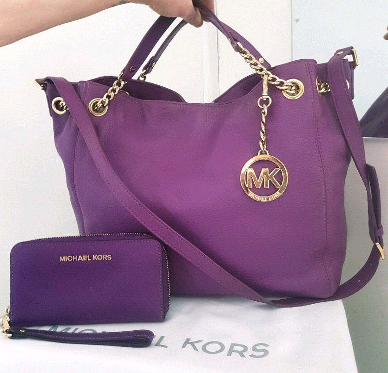 purple mk purse